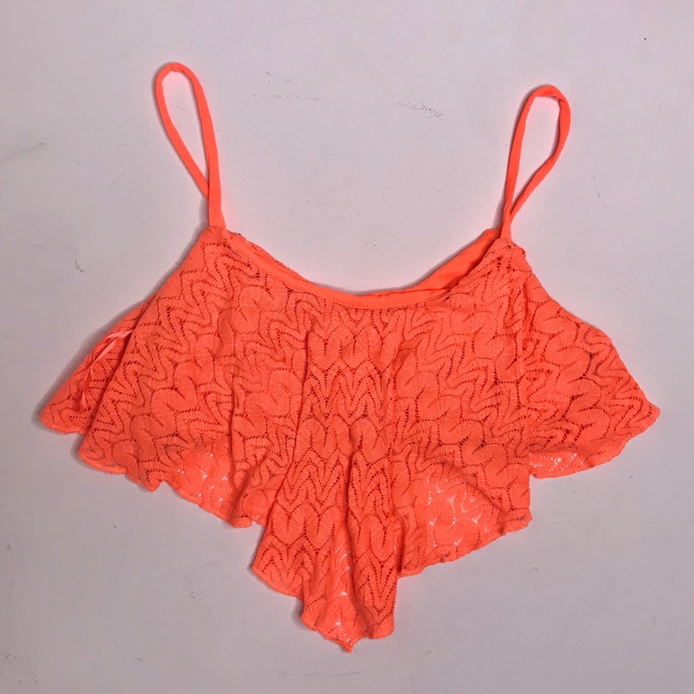 Neon Orange Crop Top